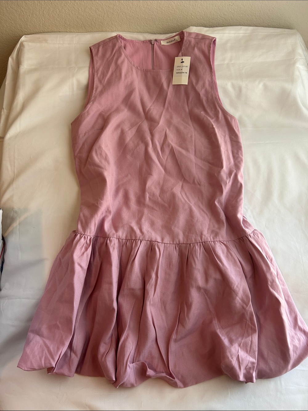 Sleeveless Pink Peplum Dress